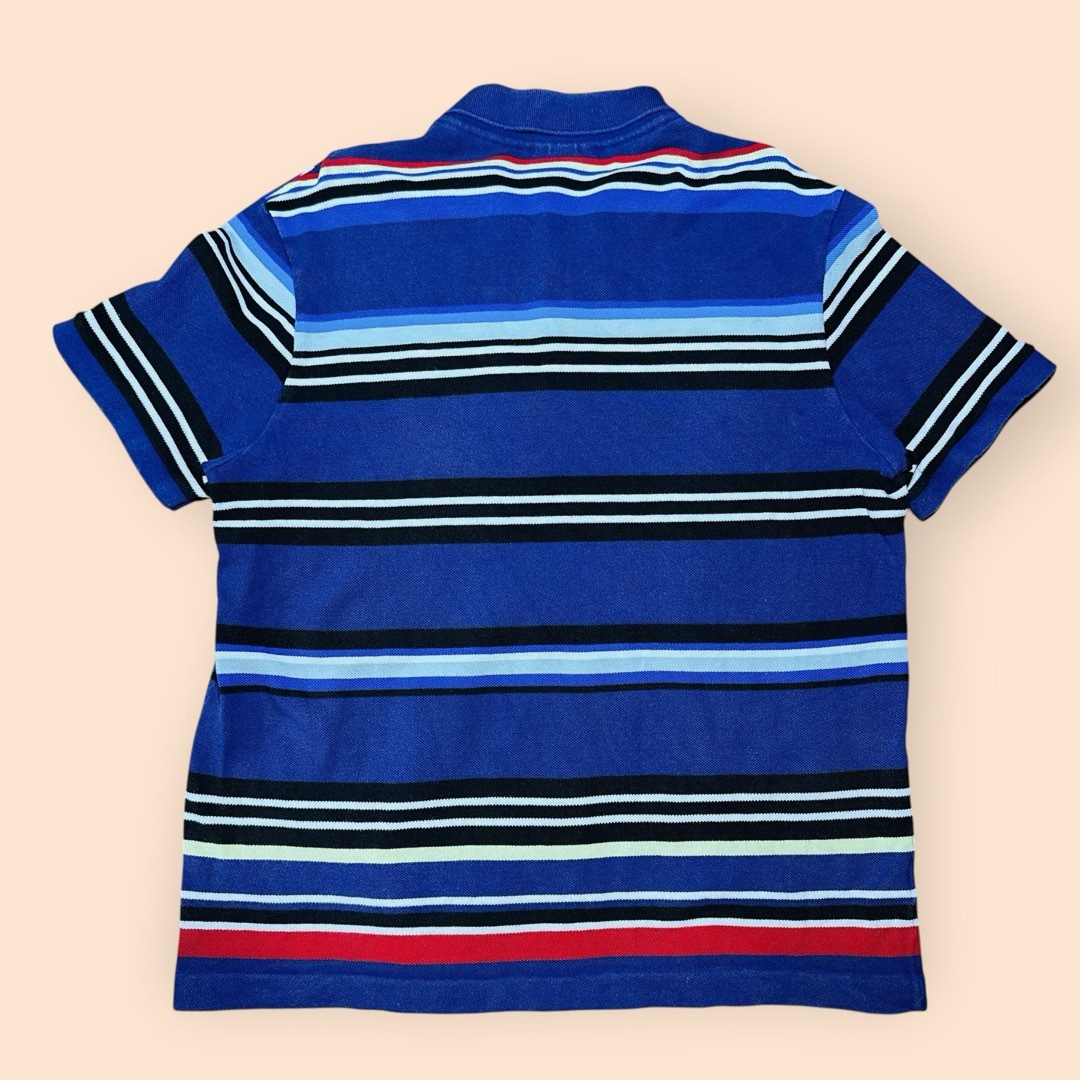 LACOSTE - LACOSTE ラコステ マルチカラー マルチボーダー 刺繍 LACOSTE - LACOSTE ラコステ マルチカラー マルチボーダー 刺繍