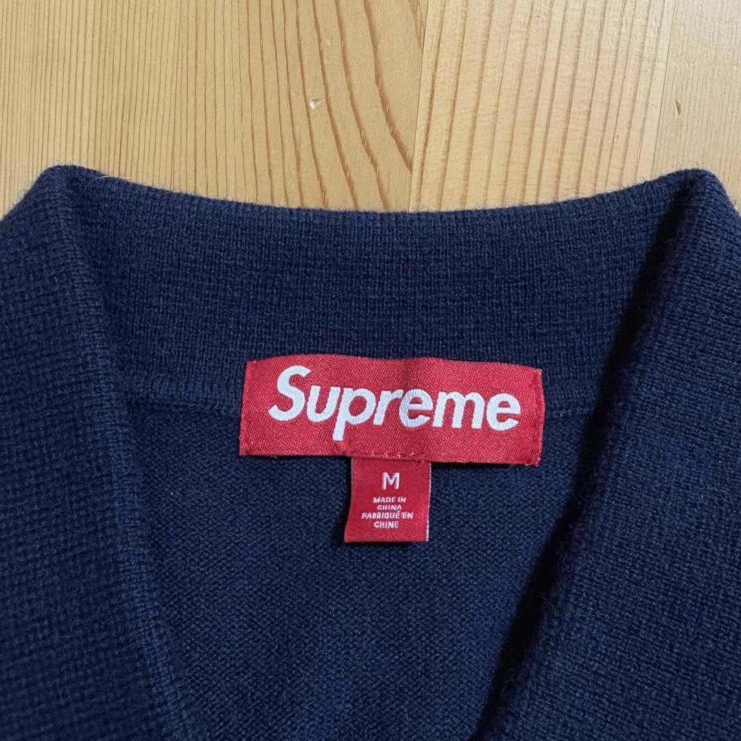 Supreme - Supreme 25SS Herringbone Cardigan Navy Mの通販 by Supreme - Supreme 25SS Herringbone Cardigan Navy Mの通販 by