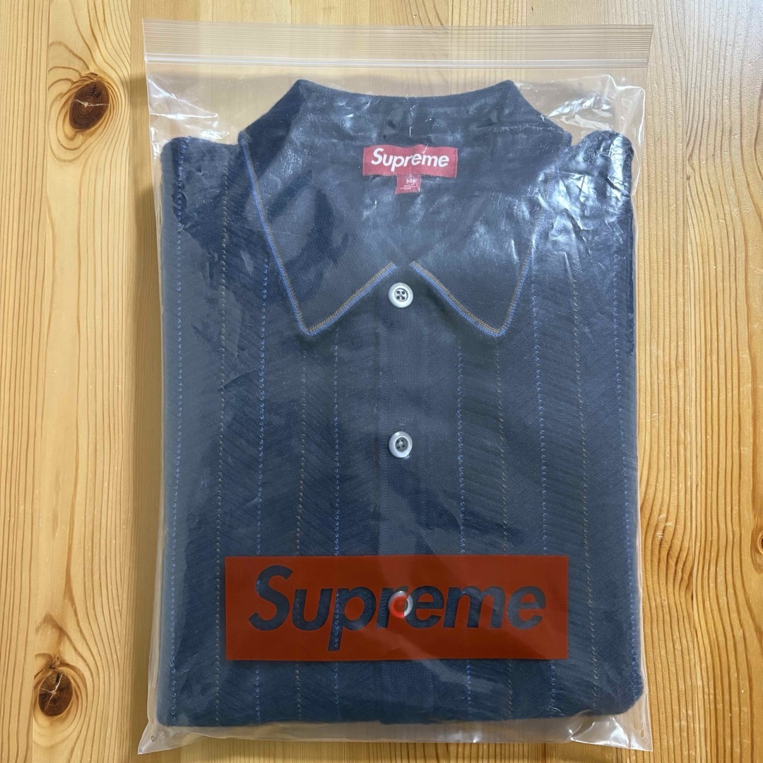 Supreme - Supreme 25SS Herringbone Cardigan Navy Mの通販 by Supreme - Supreme 25SS Herringbone Cardigan Navy Mの通販 by