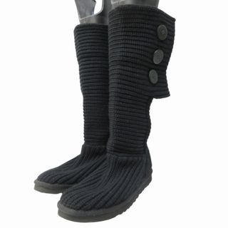 アグ オーストラリア UGG ニット ロング ブーツ 24cm IBO69(ブーツ)
