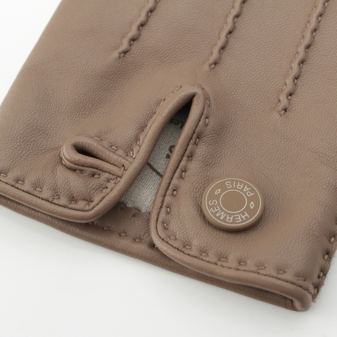 HERMES - エルメス ラムスキン セリエボタン グローブ 手袋 HERMES - エルメス ラムスキン セリエボタン グローブ 手袋