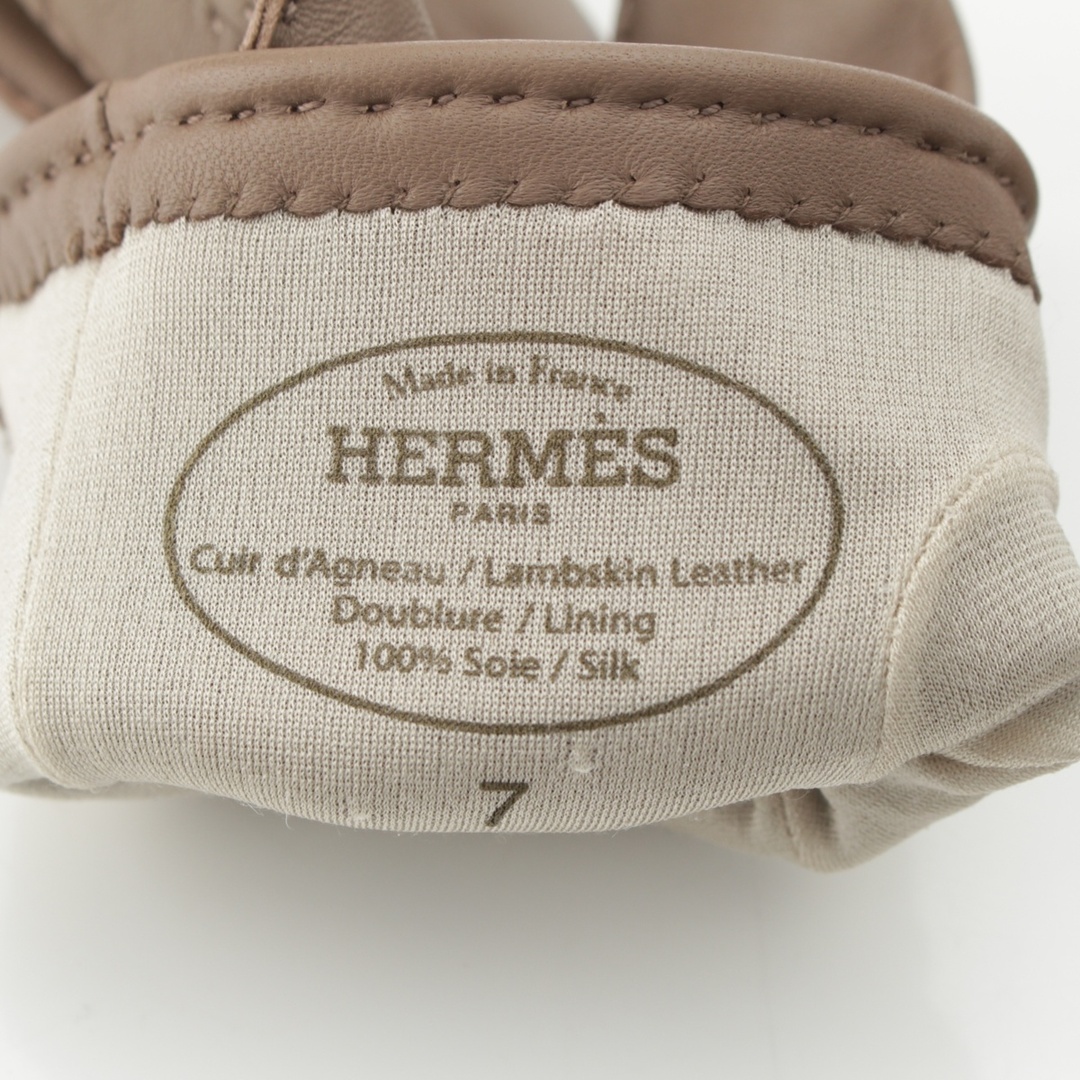 HERMES - エルメス ラムスキン セリエボタン グローブ 手袋 HERMES - エルメス ラムスキン セリエボタン グローブ 手袋