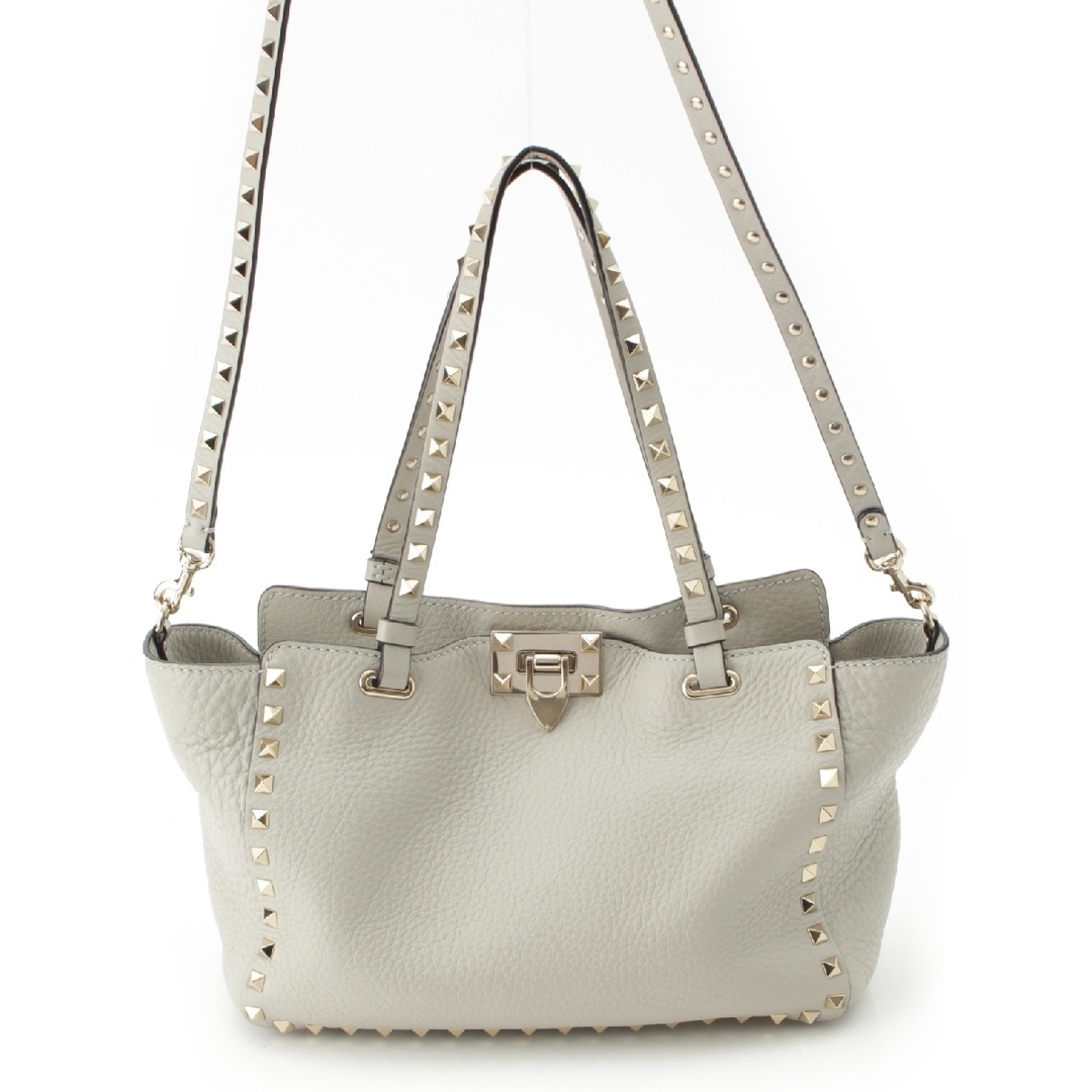 VALENTINO - ヴァレンティノ レザー ロックスタッズ ミニ 2way VALENTINO - ヴァレンティノ レザー ロックスタッズ ミニ 2way