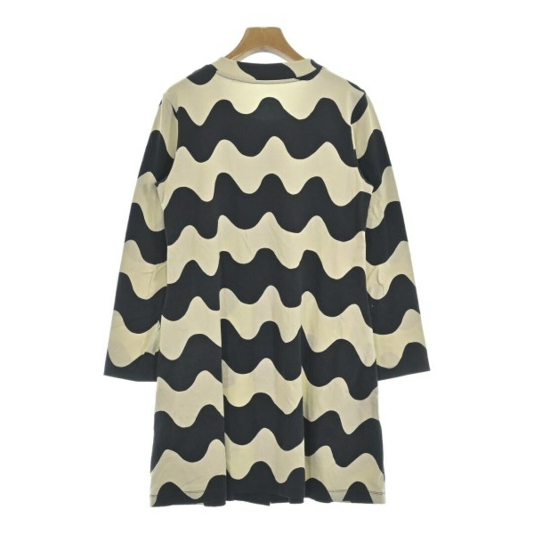 marimekko - marimekko マリメッコ ワンピース XS ベージュx黒 marimekko - marimekko マリメッコ ワンピース XS ベージュx黒