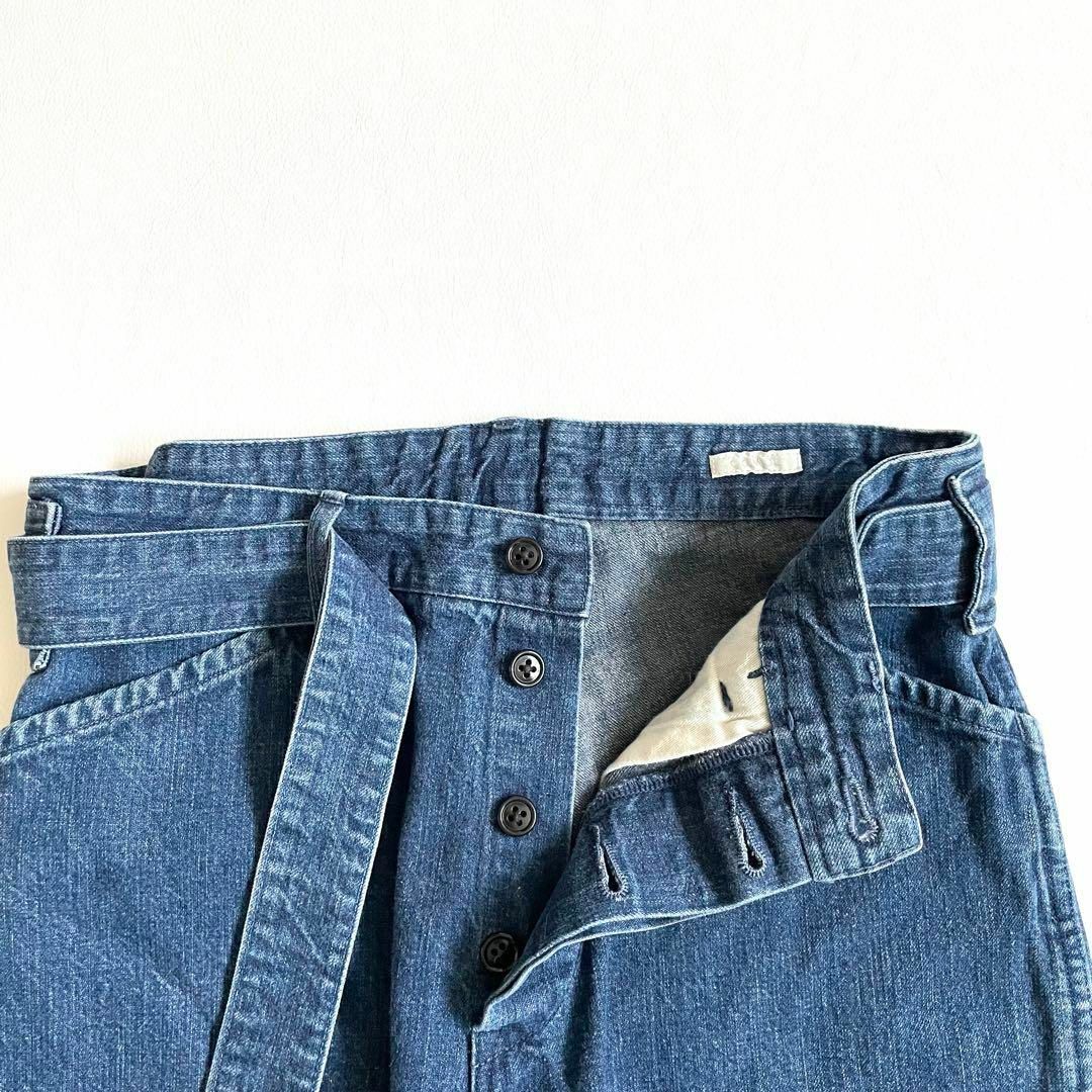 COMOLI - 4692【美品】コモリ ベルテッドデニム ワイドパンツ COMOLI - 4692【美品】コモリ ベルテッドデニム ワイドパンツ