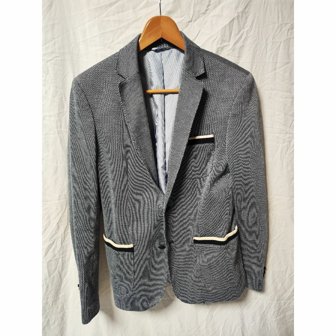 ZARA - ZARA テーラードジャケット グレー メンズ Mの通販 by ZARA - ZARA テーラードジャケット グレー メンズ Mの通販 by