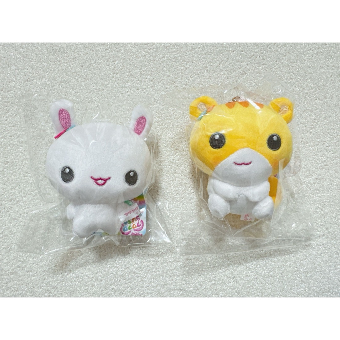 ふわふわらびちゃん ぬいぐるみキーホルダー2点セット】平成 ふわふわらびちゃん ぬいぐるみキーホルダー2点セット】平成