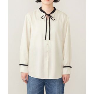 シップス(SHIPS)のquaranciel サテン ボウタイブラウス　(シャツ/ブラウス(長袖/七分))