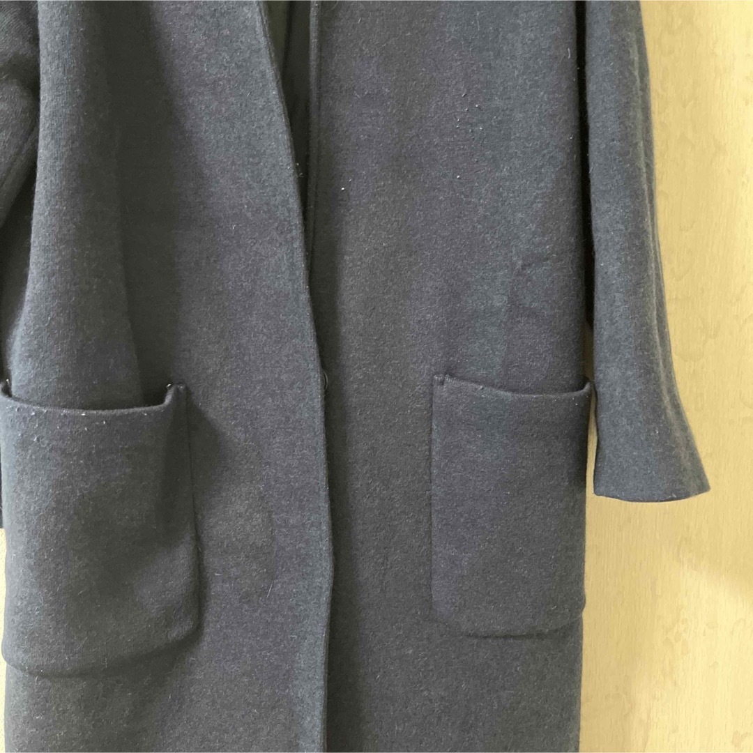ZARA - ダークブルーロングコートの通販 by natsukist's shop ZARA - ダークブルーロングコートの通販 by natsukist's shop