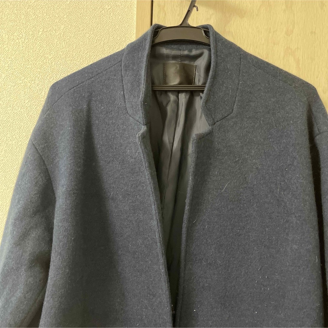 ZARA - ダークブルーロングコートの通販 by natsukist's shop ZARA - ダークブルーロングコートの通販 by natsukist's shop