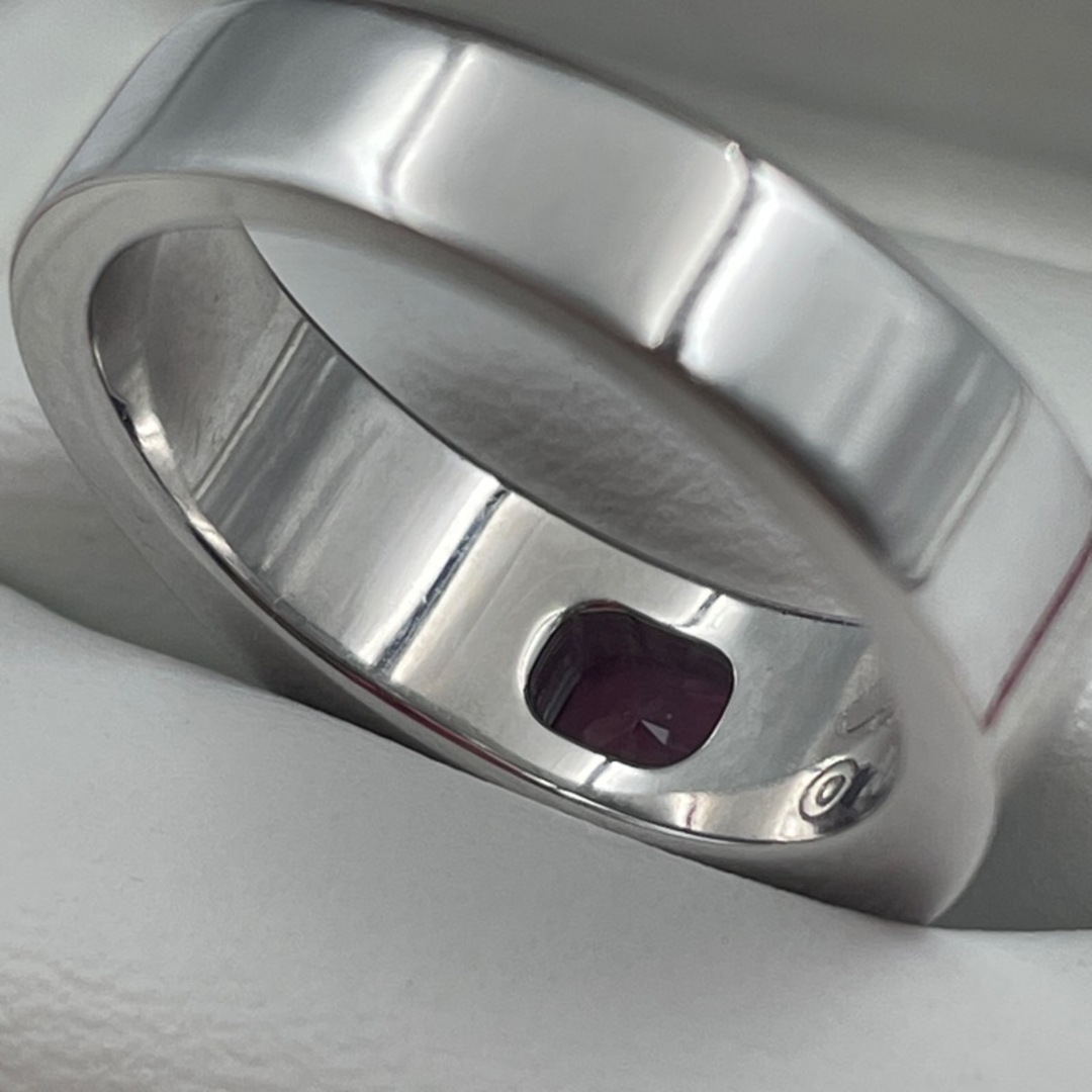 カルティエ Cartier タンクリング 750WG/ピンクトルマリン