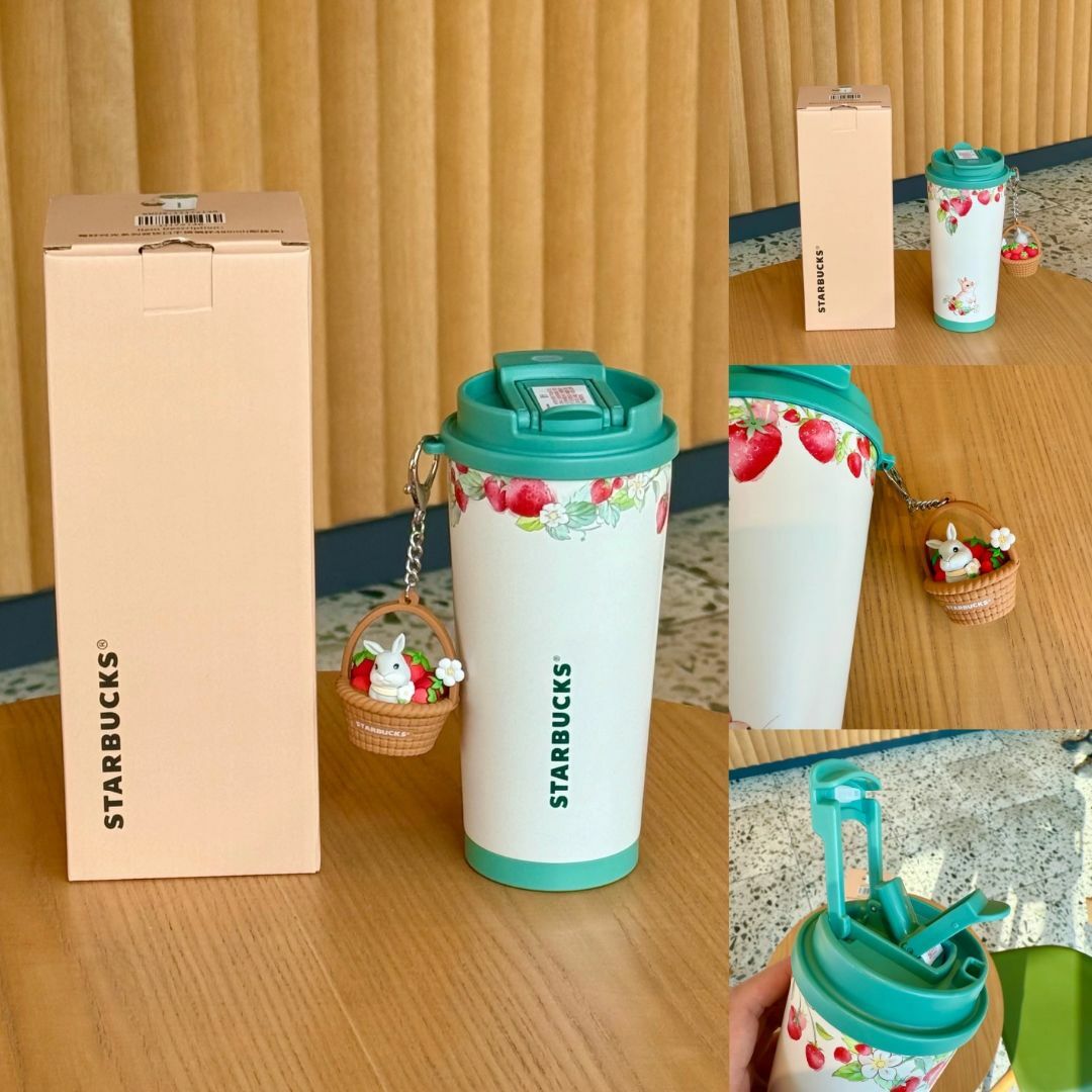 Starbucks - 新品 スターバックス うさぎ いちご ステンレス Starbucks - 新品 スターバックス うさぎ いちご ステンレス