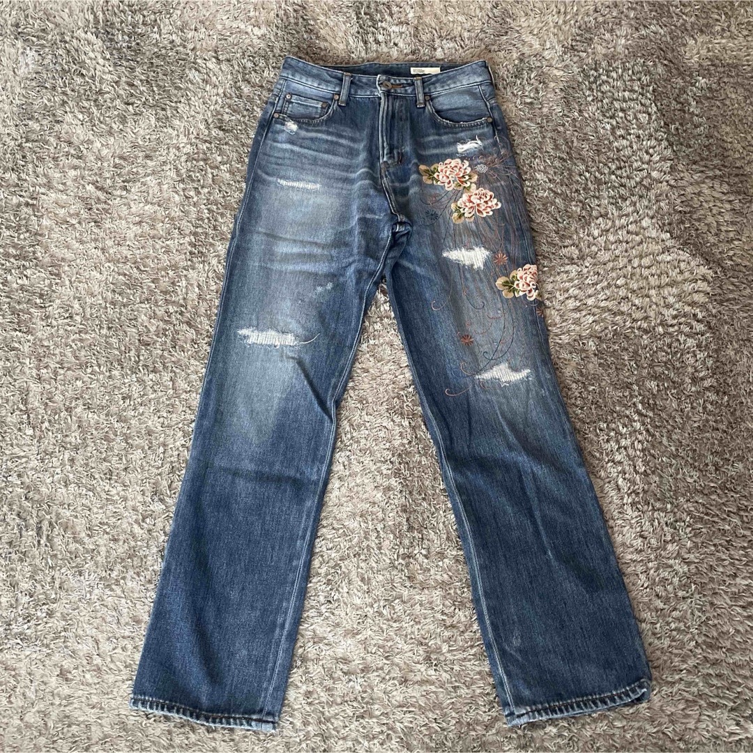 DOUBLE STANDARD CLOTHING - ダブルスタンダード 刺繍デニムの DOUBLE STANDARD CLOTHING - ダブルスタンダード 刺繍デニムの