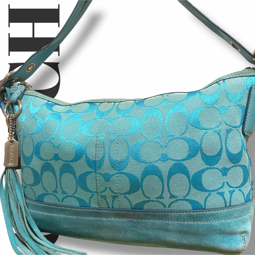 COACH - 美品 コーチ ショルダーバッグ 希少カラー 肩掛け ワン COACH - 美品 コーチ ショルダーバッグ 希少カラー 肩掛け ワン