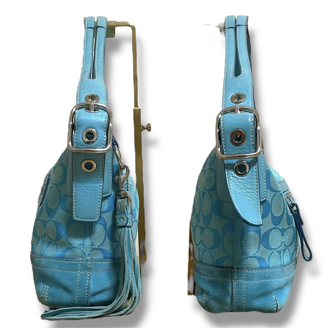 COACH - 美品 コーチ ショルダーバッグ 希少カラー 肩掛け ワン COACH - 美品 コーチ ショルダーバッグ 希少カラー 肩掛け ワン