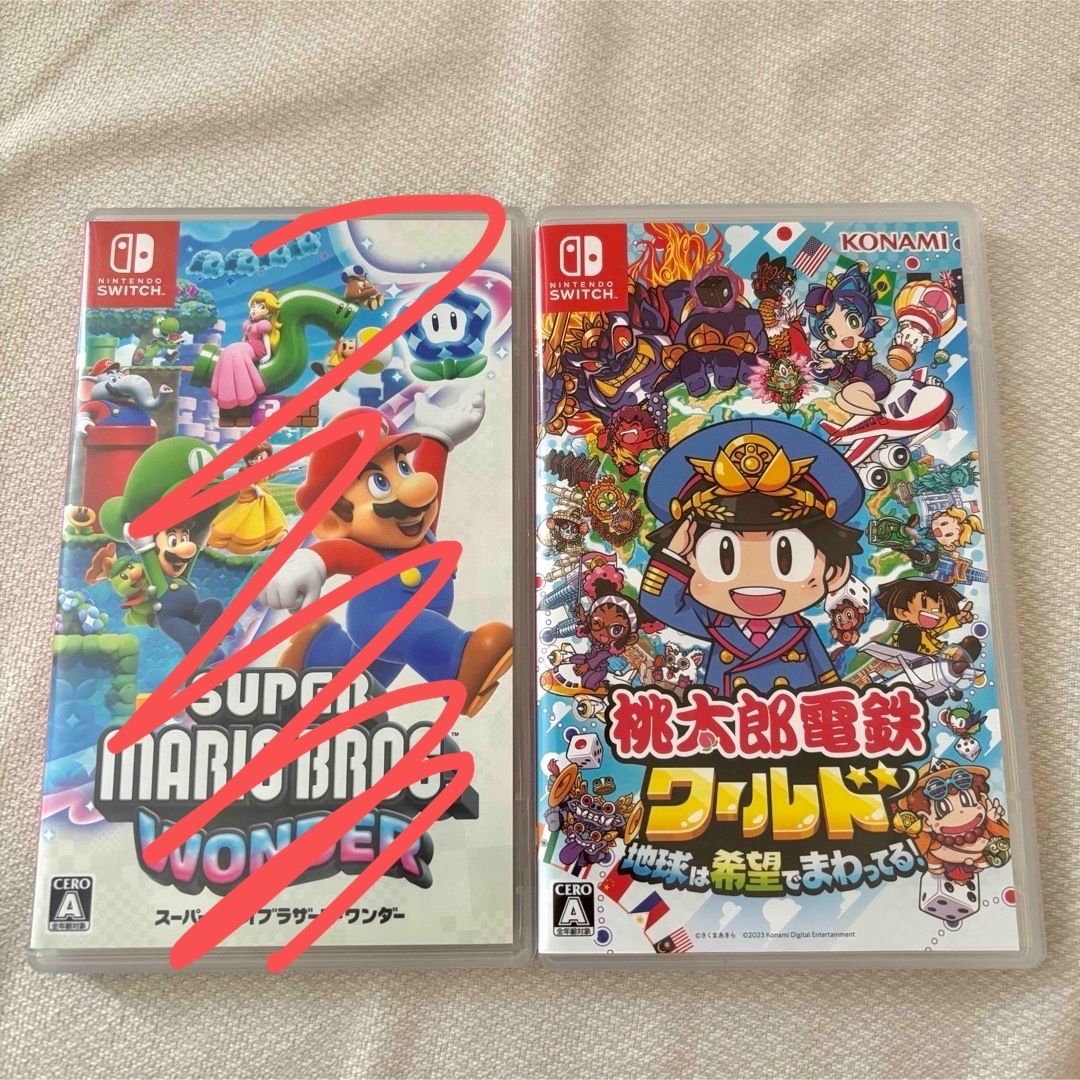 Nintendo Switch - 桃鉄 マリオワンダー スイッチカセット2本 Nintendo Switch - 桃鉄 マリオワンダー スイッチカセット2本