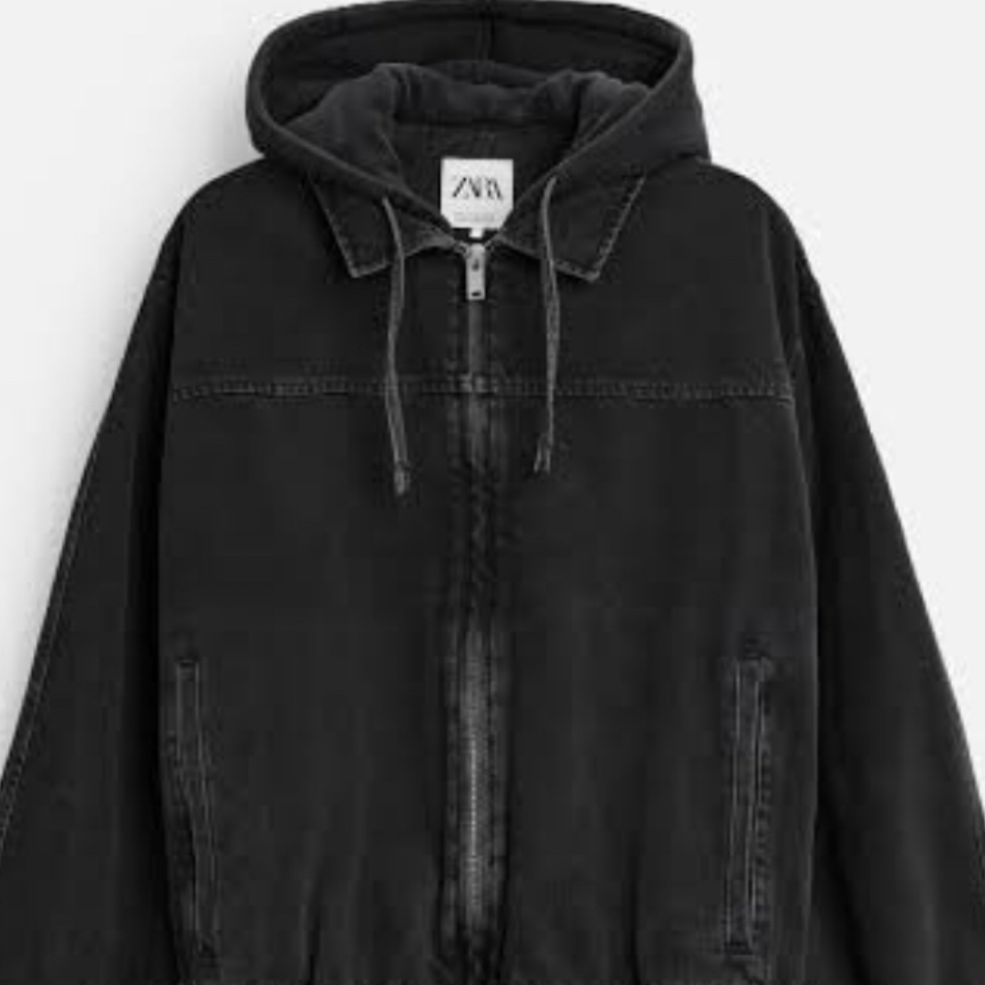 ZARA - ZARA フードデニムジャケットの通販 by hr's shop|ザラ ZARA - ZARA フードデニムジャケットの通販 by hr's shop|ザラ