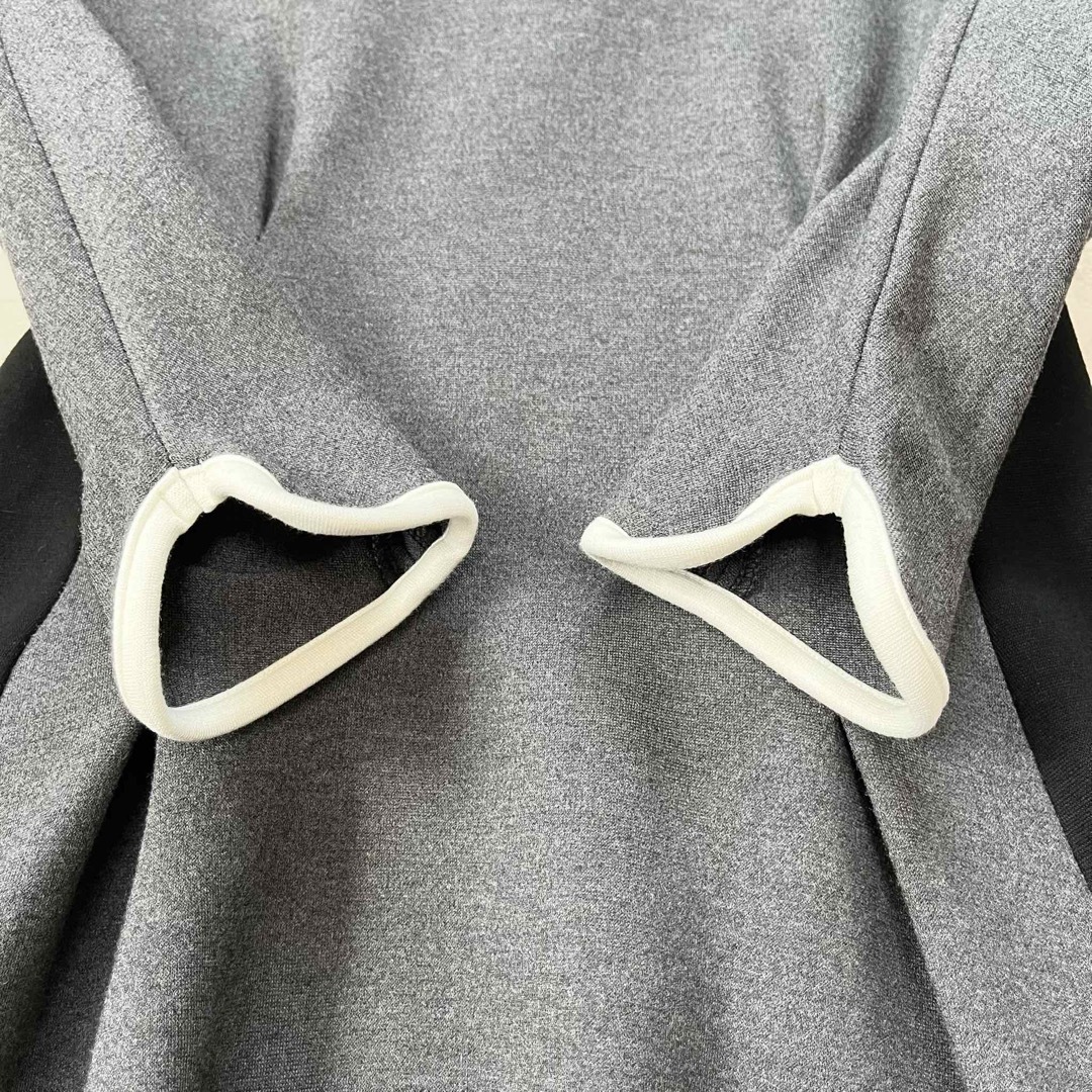 mame - 【美品】mame バイカラー フレアワンピース Jersey Dress mame - 【美品】mame バイカラー フレアワンピース Jersey Dress