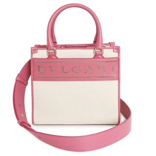 BVLGARI - ブルガリ ロゴ トート 2way ショルダー ハンドバッグ BVLGARI - ブルガリ ロゴ トート 2way ショルダー ハンドバッグ