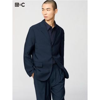 UNIQLO - 希少 UNIQLO +J セットアップ スーツ ネイビー Mの通販 UNIQLO - 希少 UNIQLO +J セットアップ スーツ ネイビー Mの通販