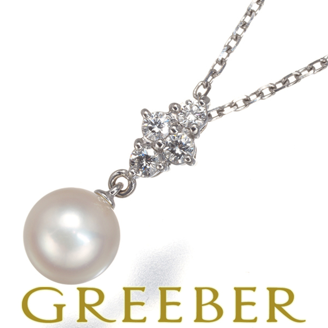 MIKIMOTO - ミキモト ネックレス パール 真珠 7.2mm ダイヤ MIKIMOTO - ミキモト ネックレス パール 真珠 7.2mm ダイヤ