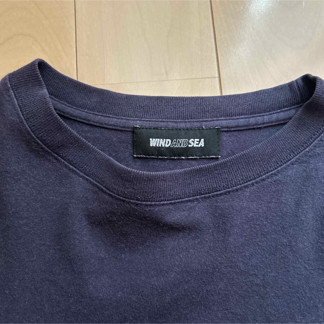 WIND AND SEA - WIND AND SEA ネイビー 長袖カットソーの通販 by WIND AND SEA - WIND AND SEA ネイビー 長袖カットソーの通販 by