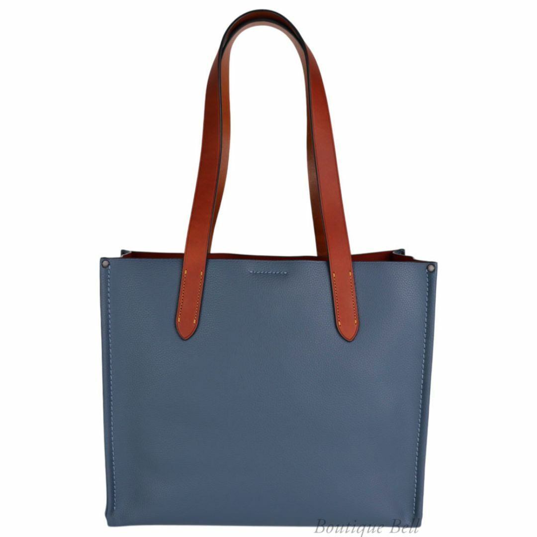 COACH - 【コーチ】ペブル レザー リレー トート 34 ネイビーの COACH - 【コーチ】ペブル レザー リレー トート 34 ネイビーの
