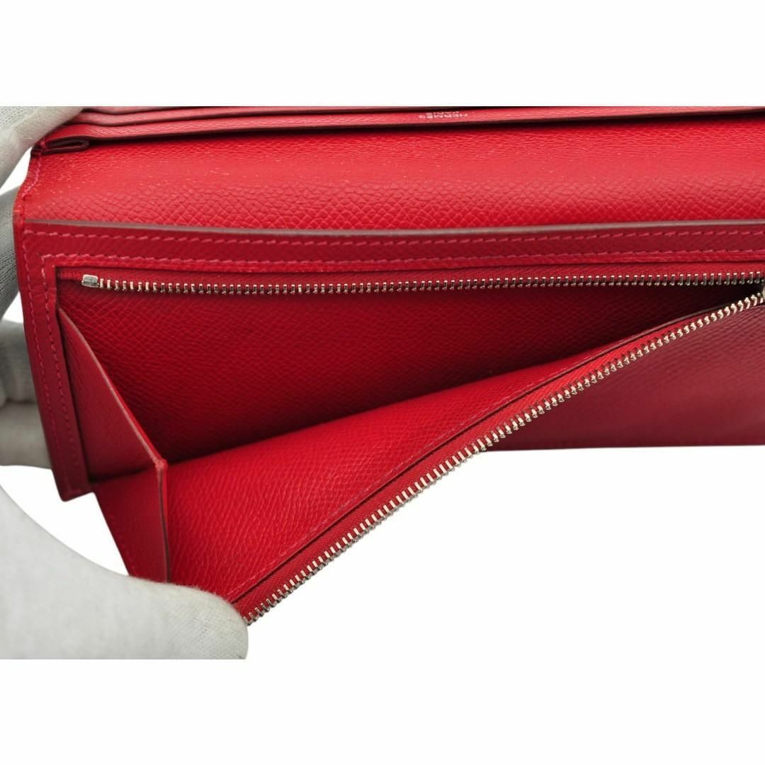 HERMES - HERMES 美品 ベアン スフレ エプソン バイカラー 長 HERMES - HERMES 美品 ベアン スフレ エプソン バイカラー 長