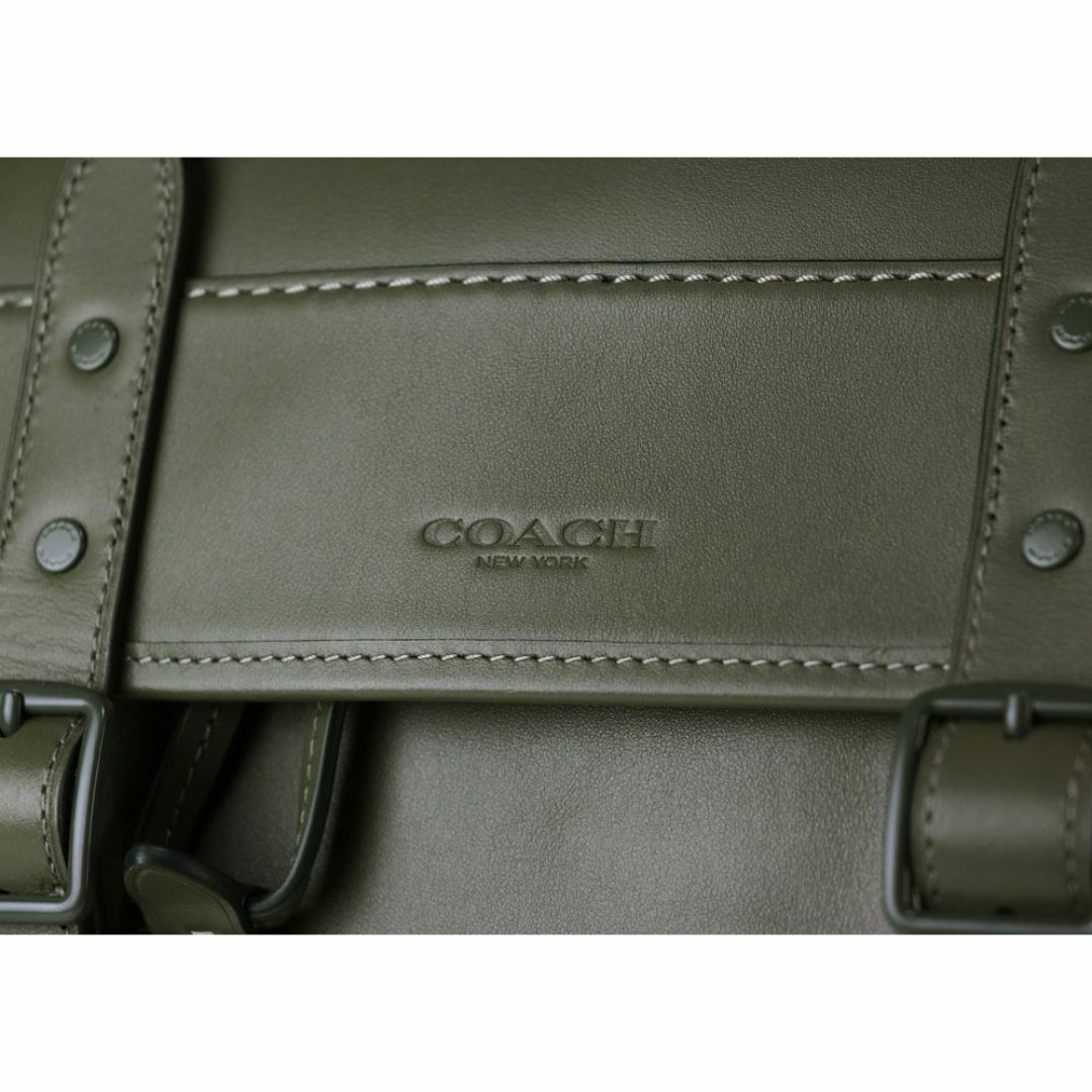 COACH - 【コーチ】カーフレザー ヒッチ バックパック アーミー COACH - 【コーチ】カーフレザー ヒッチ バックパック アーミー