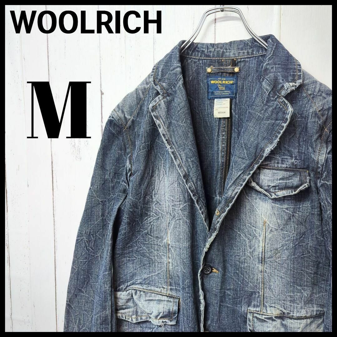WOOLRICH - WOOLRICH ウールリッチ デニム テーラードジャケット WOOLRICH - WOOLRICH ウールリッチ デニム テーラードジャケット