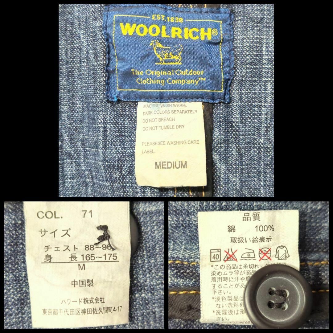 WOOLRICH - WOOLRICH ウールリッチ デニム テーラードジャケット WOOLRICH - WOOLRICH ウールリッチ デニム テーラードジャケット