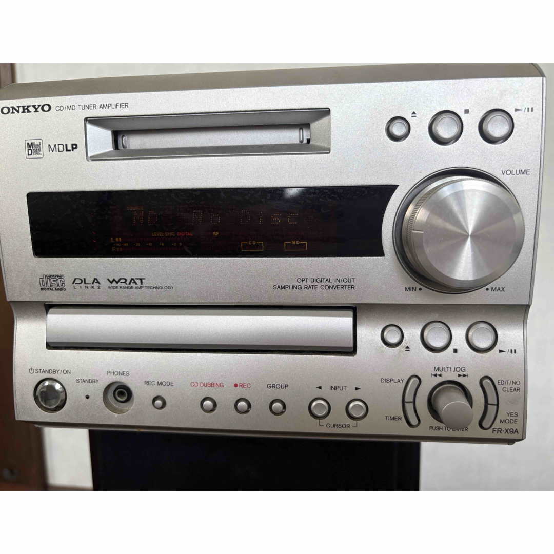 ONKYO - オンキョー CD/MDチューナーアンプ FR-X9Aコンポの通販 ONKYO - オンキョー CD/MDチューナーアンプ FR-X9Aコンポの通販