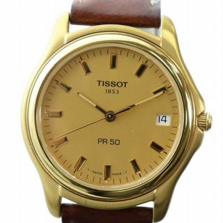 TISSOT - TISSOT STYLIST 手巻き腕時計 ゴールド文字盤 TISSOT - TISSOT STYLIST 手巻き腕時計 ゴールド文字盤