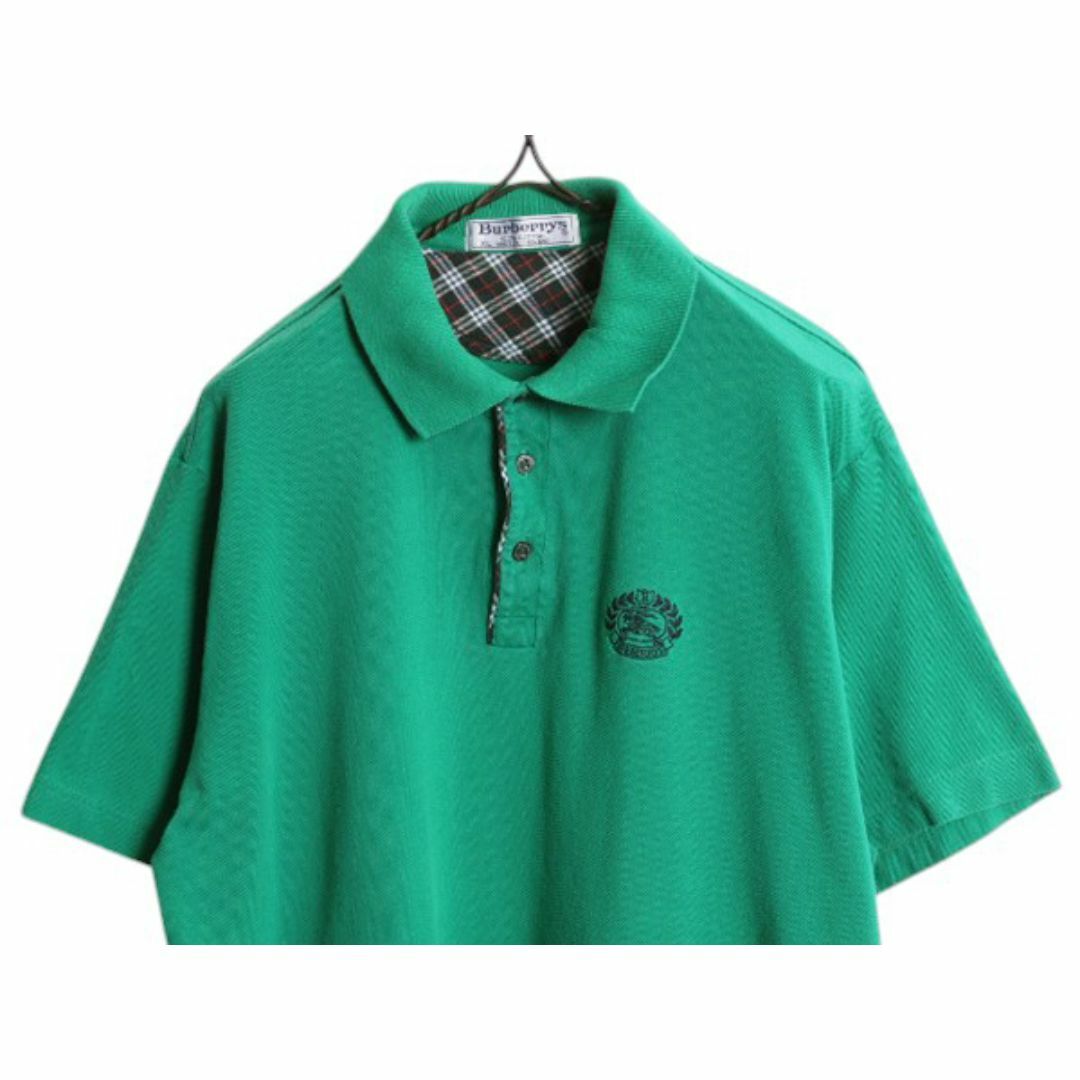90s イギリス製 バーバリー 鹿の子 半袖 ポロシャツ メンズ XL 90s イギリス製 バーバリー 鹿の子 半袖 ポロシャツ メンズ XL