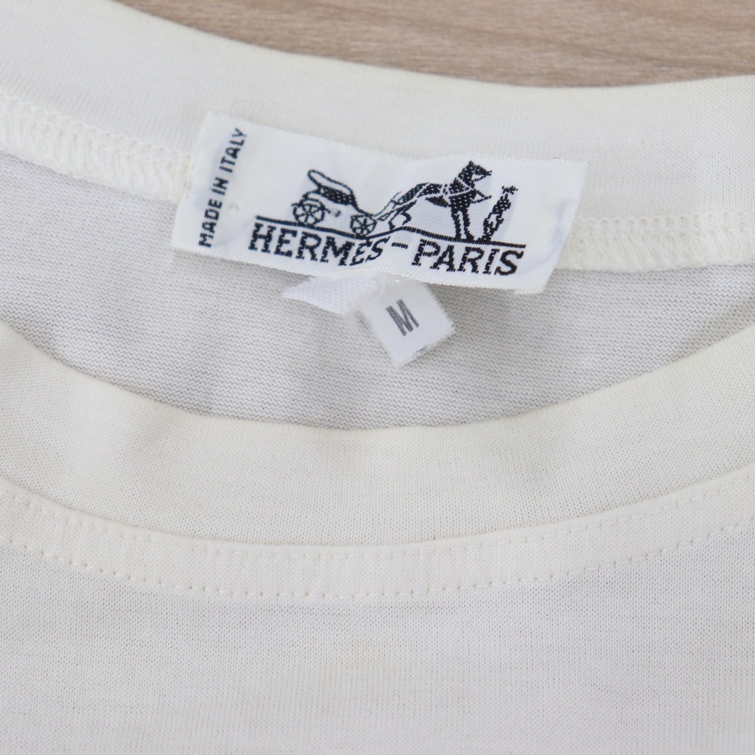 HERMES - ITQL5I0E1NHH HERMES エルメス 太陽 ボーダー Tシャツ HERMES - ITQL5I0E1NHH HERMES エルメス 太陽 ボーダー Tシャツ