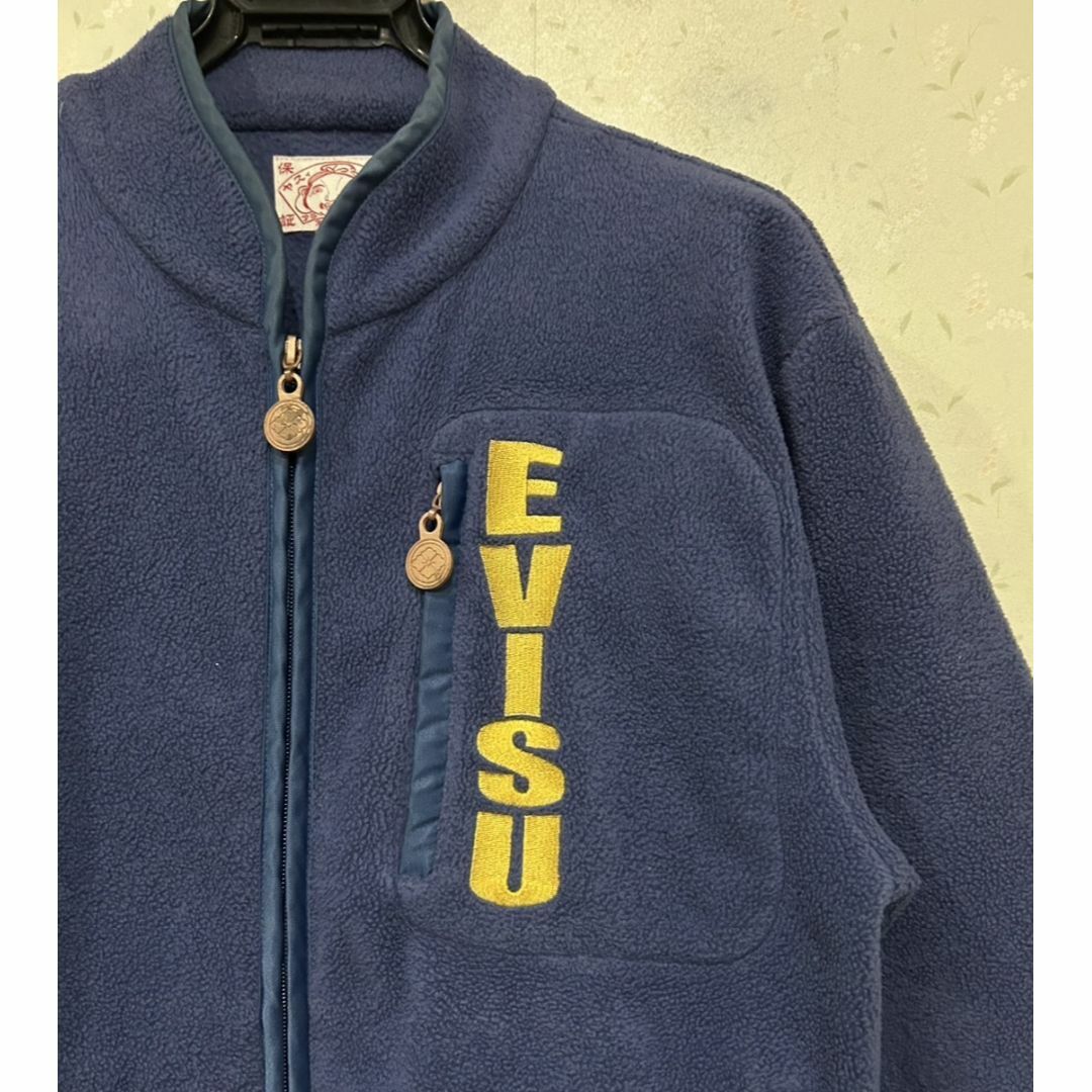 EVISU - *エヴィス EVISU ボア カモメ ロゴ 刺繍 ジップ EVISU - *エヴィス EVISU ボア カモメ ロゴ 刺繍 ジップ