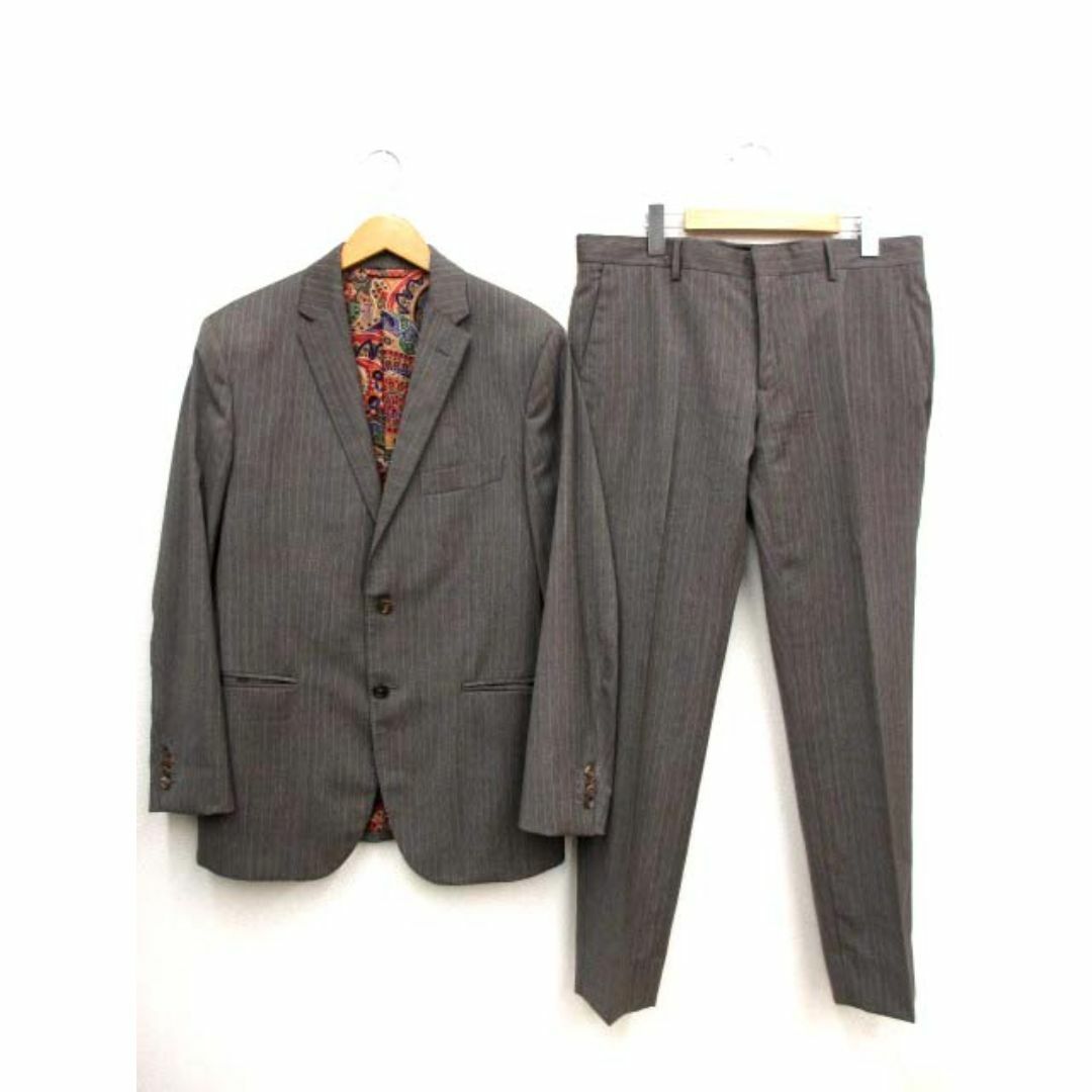 ETRO - 美品 ETRO エトロ 裏地ペイズリー ウール ピンストライプ ETRO - 美品 ETRO エトロ 裏地ペイズリー ウール ピンストライプ