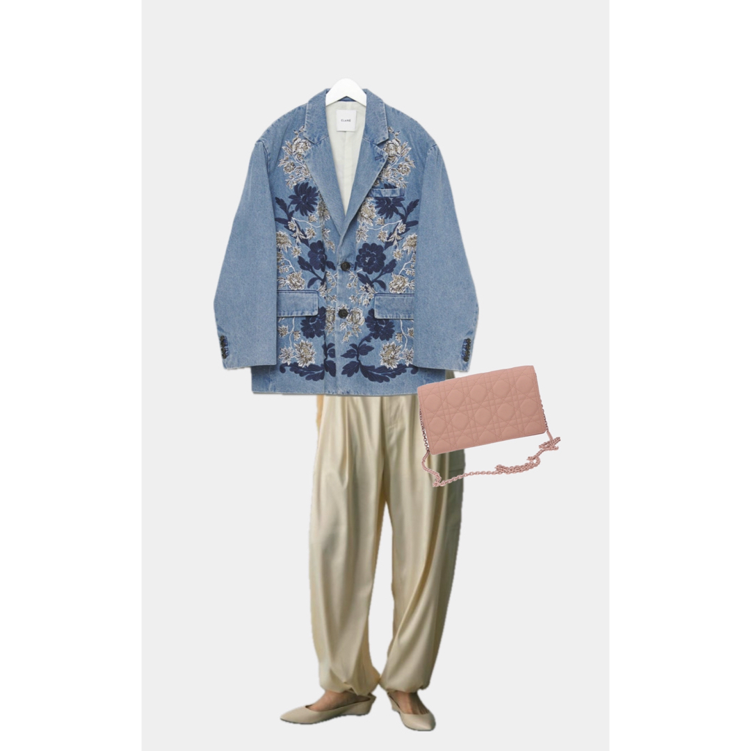 CLANE - CLANE FLOWER EMBROIDERY TAILORED JACKETの通販 by ・ω CLANE - CLANE FLOWER EMBROIDERY TAILORED JACKETの通販 by ・ω