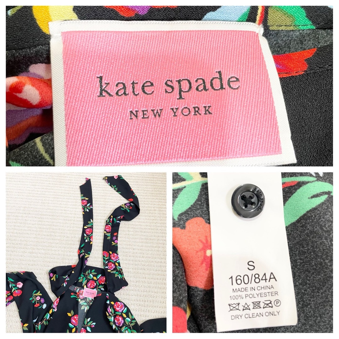 kate spade NEW YORK - サイズM ケイトスペード花柄 ボウタイ kate spade NEW YORK - サイズM ケイトスペード花柄 ボウタイ