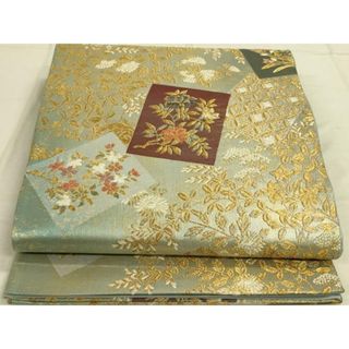 平和屋着物○博多織 鵬翔 全通柄袋帯 纐纈 舞蝶文 金彩 正絹 平和屋着物○博多織 鵬翔 全通柄袋帯 纐纈 舞蝶文 金彩 正絹