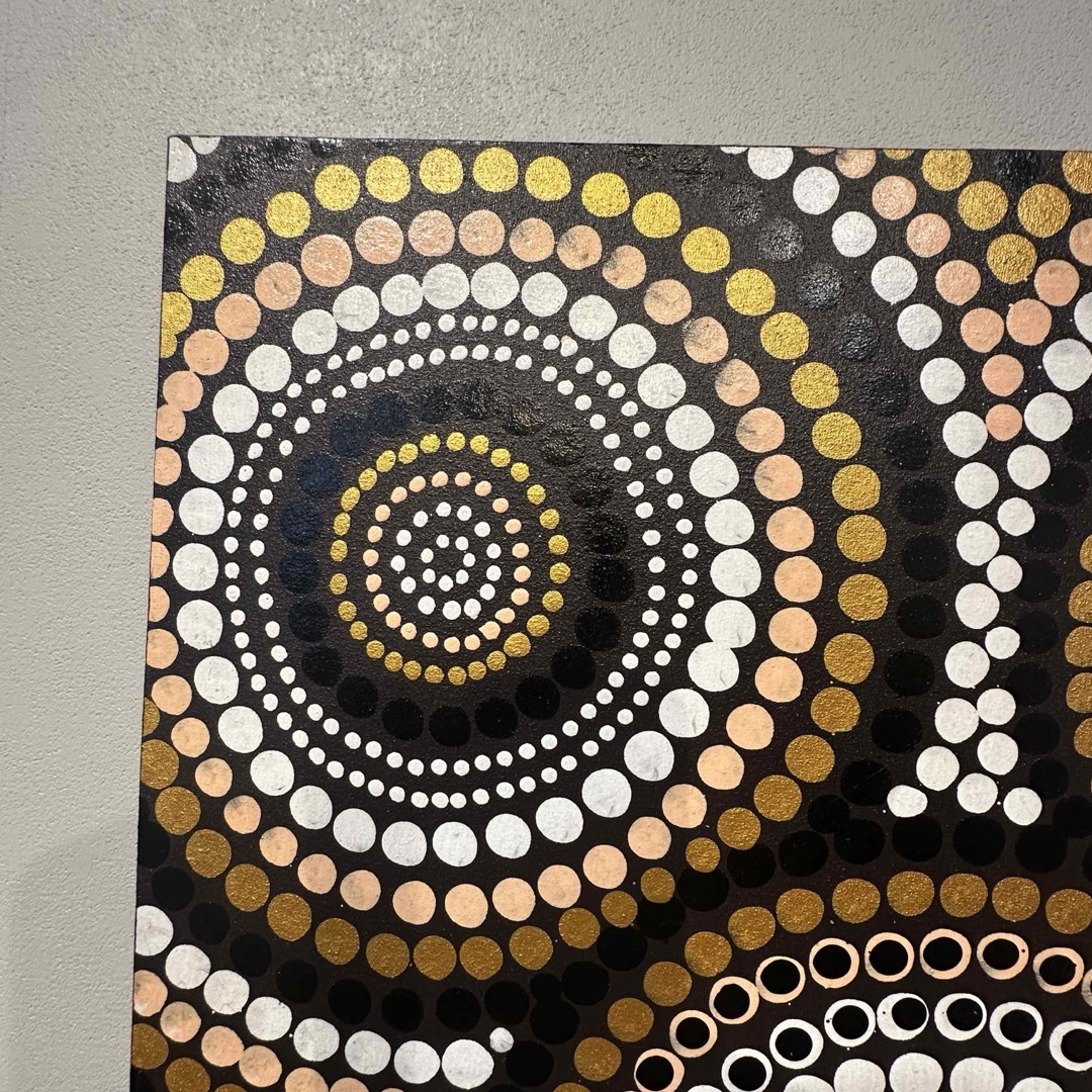訳あり反りあり】バリ島ドットアート 60×80cm通常22,000円が 訳あり反りあり】バリ島ドットアート 60×80cm通常22,000円が
