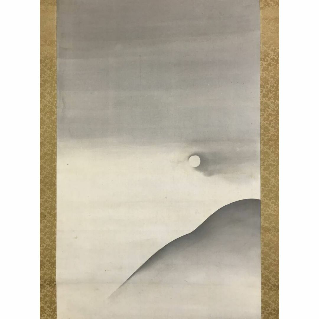 真作/橋本雅邦/月下芦雁図/花鳥図/山水図/掛軸☆宝船☆AF-607の 真作/橋本雅邦/月下芦雁図/花鳥図/山水図/掛軸☆宝船☆AF-607の