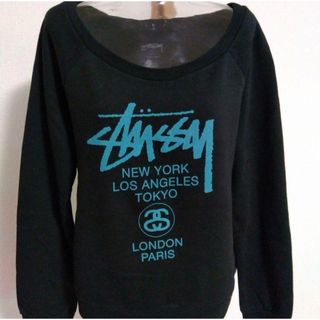 STUSSY - ステューシー 日本製 プリント 長袖 スウェット STUSSY - ステューシー 日本製 プリント 長袖 スウェット