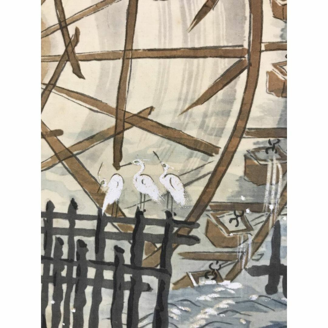 複製/富田渓仙/古城に月之図/工芸品/山水図/掛軸☆宝船☆AF-608 複製/富田渓仙/古城に月之図/工芸品/山水図/掛軸☆宝船☆AF-608