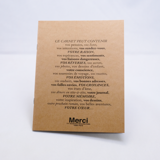 メルシー(Merci)のCahier A5 Merci Lignes（A5サイズ）(ノート/メモ帳/ふせん)