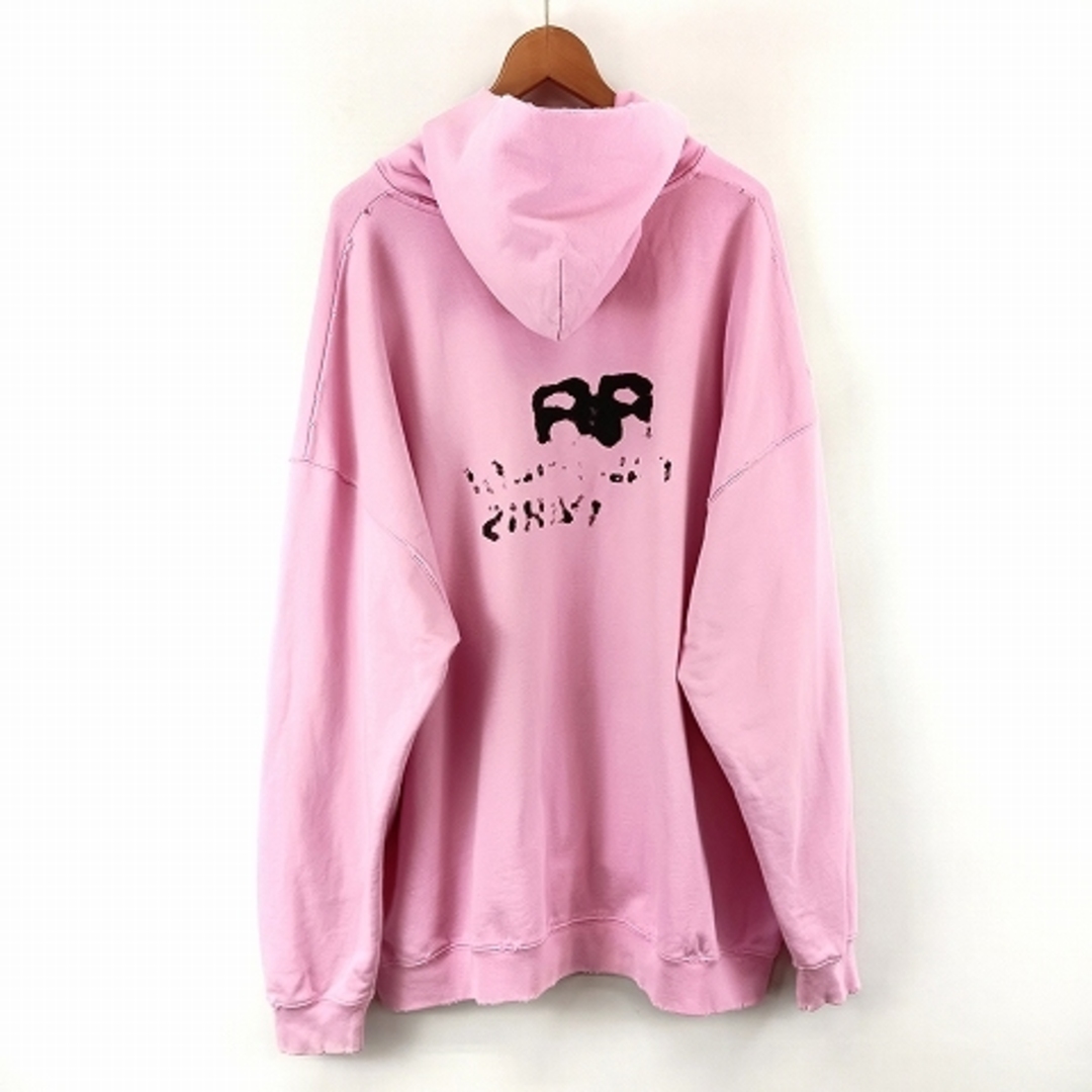 BALENCIAGA - バレンシアガ BBロゴ ダメージ加工 パーカー XXS BALENCIAGA - バレンシアガ BBロゴ ダメージ加工 パーカー XXS