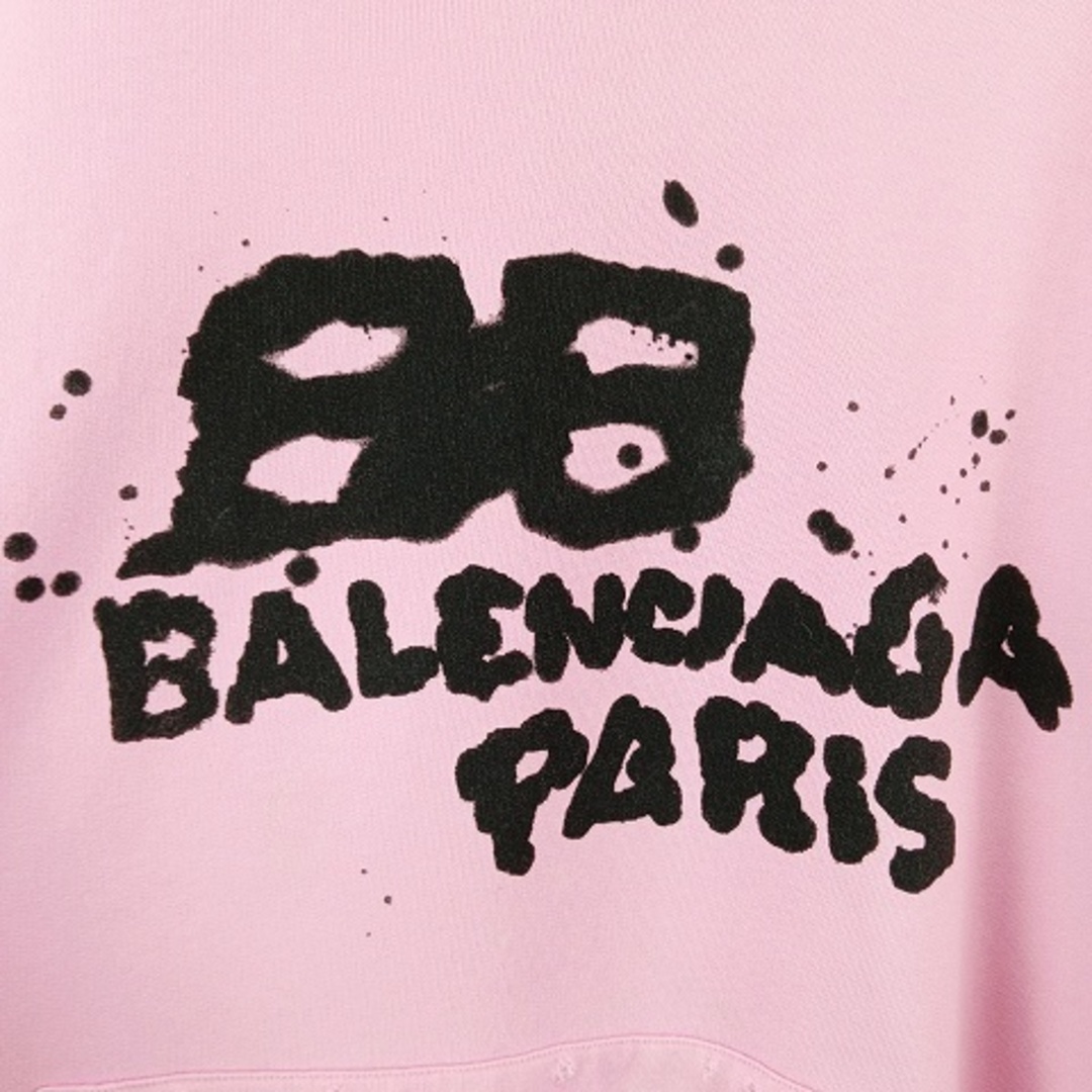 BALENCIAGA - バレンシアガ BBロゴ ダメージ加工 パーカー XXS BALENCIAGA - バレンシアガ BBロゴ ダメージ加工 パーカー XXS