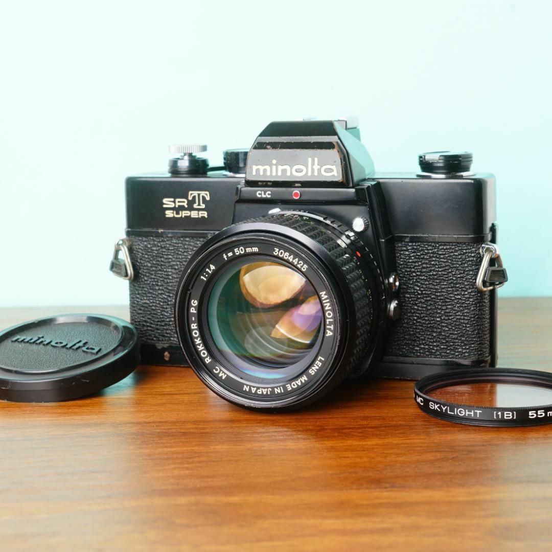 KONICA MINOLTA - 完動品◎ミノルタSRT SUPER ブラック 50mm f1 KONICA MINOLTA - 完動品◎ミノルタSRT SUPER ブラック 50mm f1
