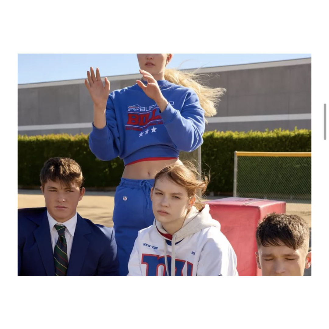 ZARA - 新品未使用タグ付 ZARA NFL Bills セットアップ 上下の ZARA - 新品未使用タグ付 ZARA NFL Bills セットアップ 上下の