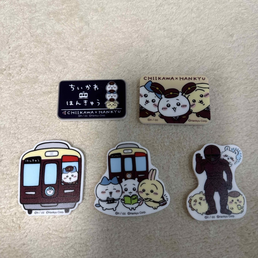 ちいかわ(チイカワ)のちいかわ阪急マグネット エンタメ/ホビーのおもちゃ/ぬいぐるみ(キャラクターグッズ)の商品写真